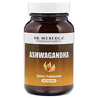 Ашваганда Dr. Mercola, Organic Ashwagandha, 60 Capsules, оригінал. Доставка з США/ЄС протягом 14 днів