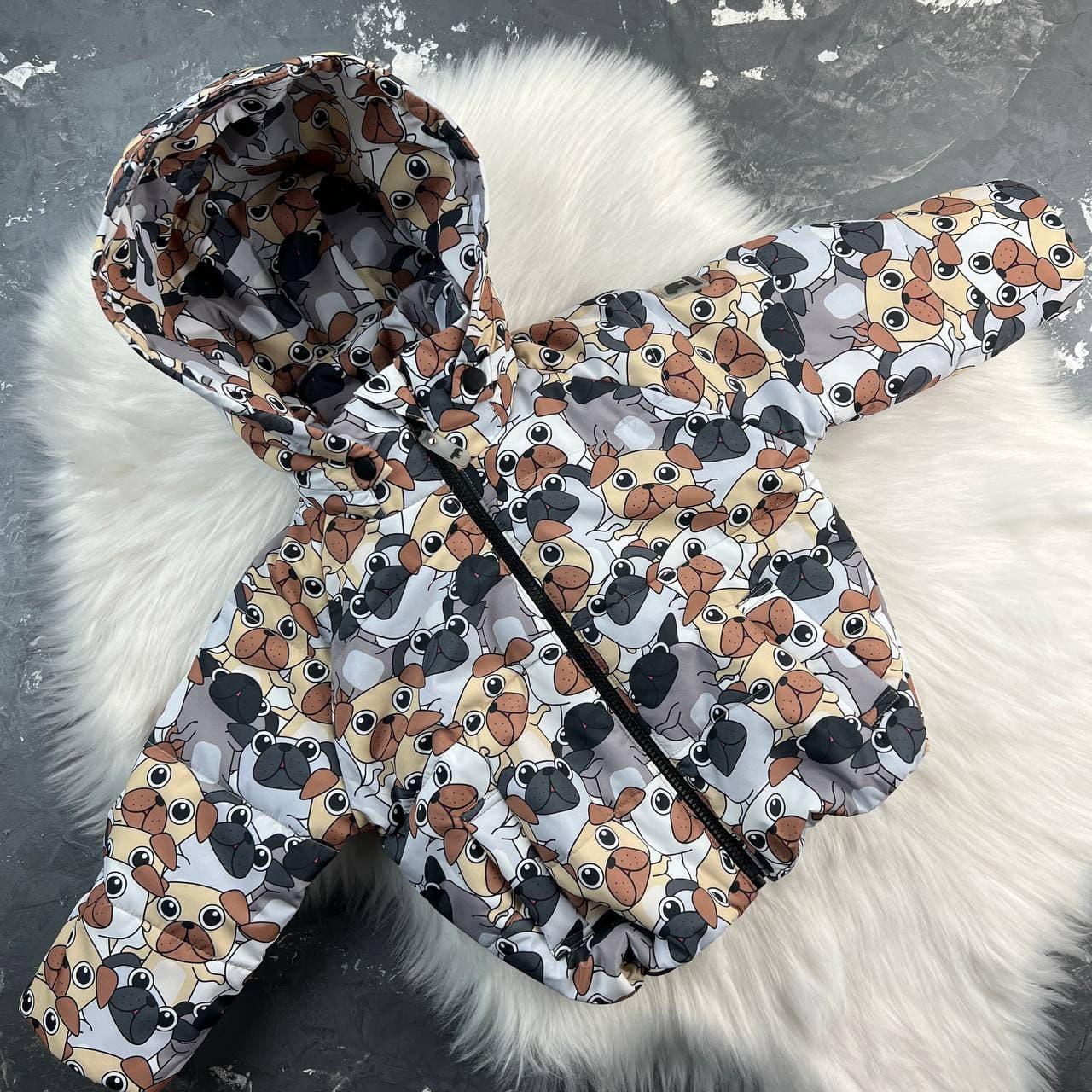 Куртка-пуффер дитяча демісезонна колір Puppy, фото 1