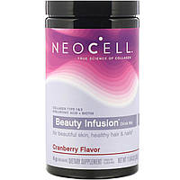 Коллаген Neocell, Beauty Infusion, витаминная смесь для напитков, мандарин, 330 г (11,64 унции) - Оригинал Коллаген Neocell, Beauty Infusion, освежающая коллагеновая смесь, со вкусом клюквенного коктейля, 330 г (11,64 унции), Здоровье пожилых людей, Колла