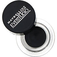 Подводка для глаз Maybelline, Гелевая подводка для глаз Eye Studio, Lasting Drama, угольно-черный цвет, 3 г -