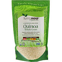 Зерно Now Foods, Organic Quinoa, цельное зерно, 454 г (16 унций) - Оригинал