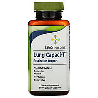 Препарат для дыхательной системы LifeSeasons, Lung Capaci-T, 90 Vegetarian Capsules - Оригинал