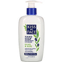 Жидкое мыло для рук Kiss My Face, Hand Soap, Fragrance Free, 9 fl oz (266 ml) - Оригинал Жидкое мыло для рук Kiss My Face, Hand Soap, Olive & Aloe, 9 fl oz (266 ml), Жидкое мыло для рук Kiss My Face, Hand Soap, Olive & Aloe, 9 fl oz (266 ml) - Оригинал B