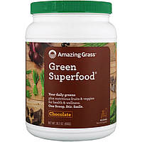 Смесь зелени Amazing Grass, Green Superfood, шоколад, 800 г (28,2 унции) - Оригинал