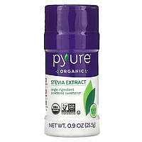 Мед Pyure, Organic Stevia Extract, Powdered Sweetener, 0.9 oz (25.5 g) - Оригинал