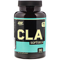 Кислоты CLA Optimum Nutrition, КЛК, 750 мг, 90 мягких желатиновых капсул - Оригинал