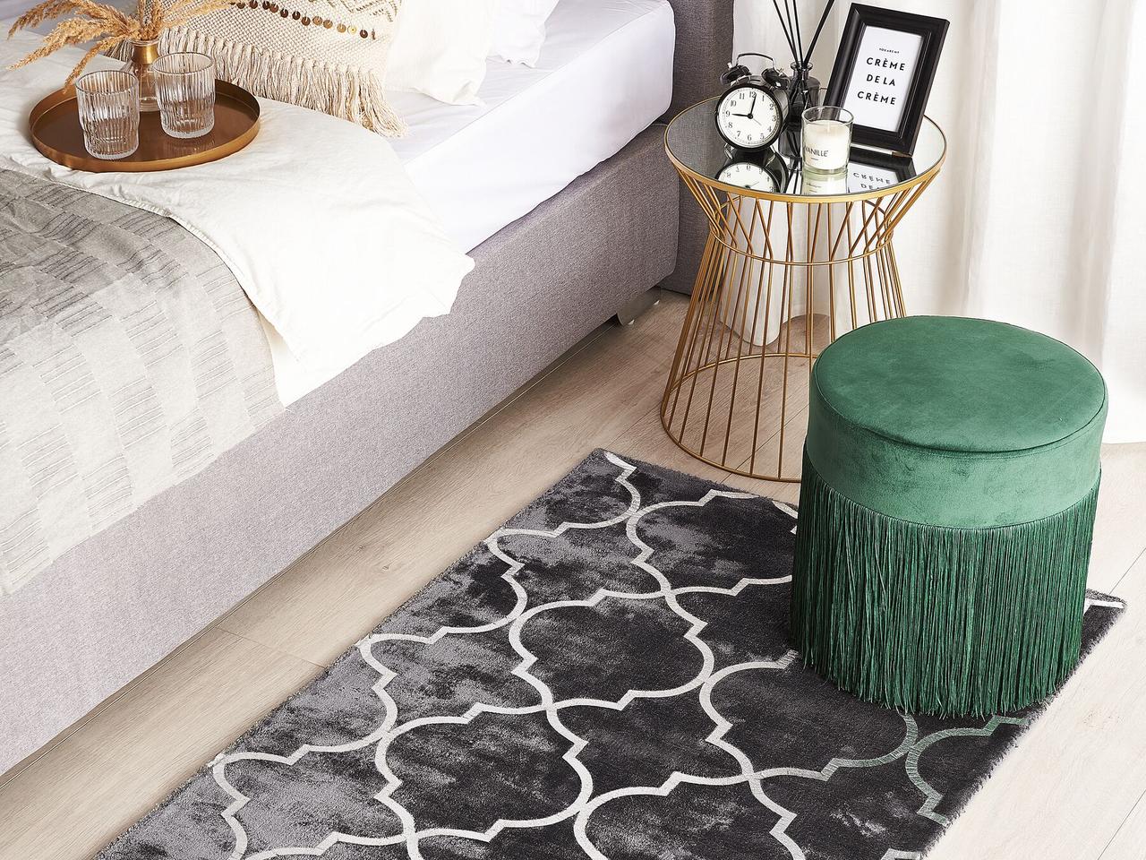Viscose Rug 80 x 150 cm Grey YELKI, фото 1