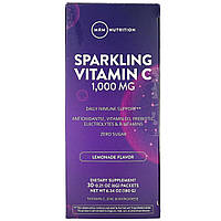 Препарат с витамином С MRM, Sparkling Vitamin C, Lemonade, 1000 mg, 30 Packets, 0.21 oz (6 g) - Оригинал