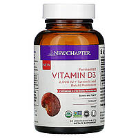 Витамин D-3 New Chapter, Fermented Vitamin D3, 2,000 IU, 60 Vegetarian Tablets - Оригинал