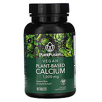 Кальций PlantFusion, Vegan Planet-Based Calcium, 1,000 mg, 90 Tablets - Оригинал