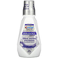 Средство для полоскания рта Crest, 3D White, Brilliance Whitening Mouthwash, Alcohol Free, Clean Mint, 16.9 fl