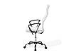 Обертовий офісний стілець білий DESIGN, фото 4