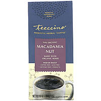 Травяной заменитель кофе Teeccino, Prebiotic Herbal Coffee, Macadamia Nut, Medium Roast, Caffeine Free, 10 oz