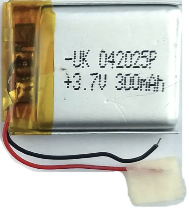Акумулятор універсальний 042025P 26 х 19 х 4 мм, 300 mAh 3.7 V,
