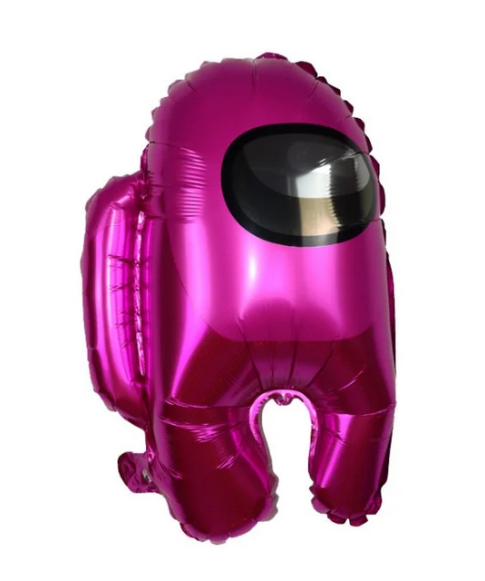 Фольгована куля "Амонг Ас, фуксія" 46х60 см (Китай) в упаковці, фото 1