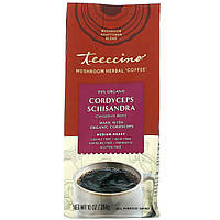 Трав'яний замінник кави Teeccino, Mushroom Herbal Coffee, Cordyceps Schisandra, Cinnamon Berry, Medium Roast, Caffeine Free, 10 oz