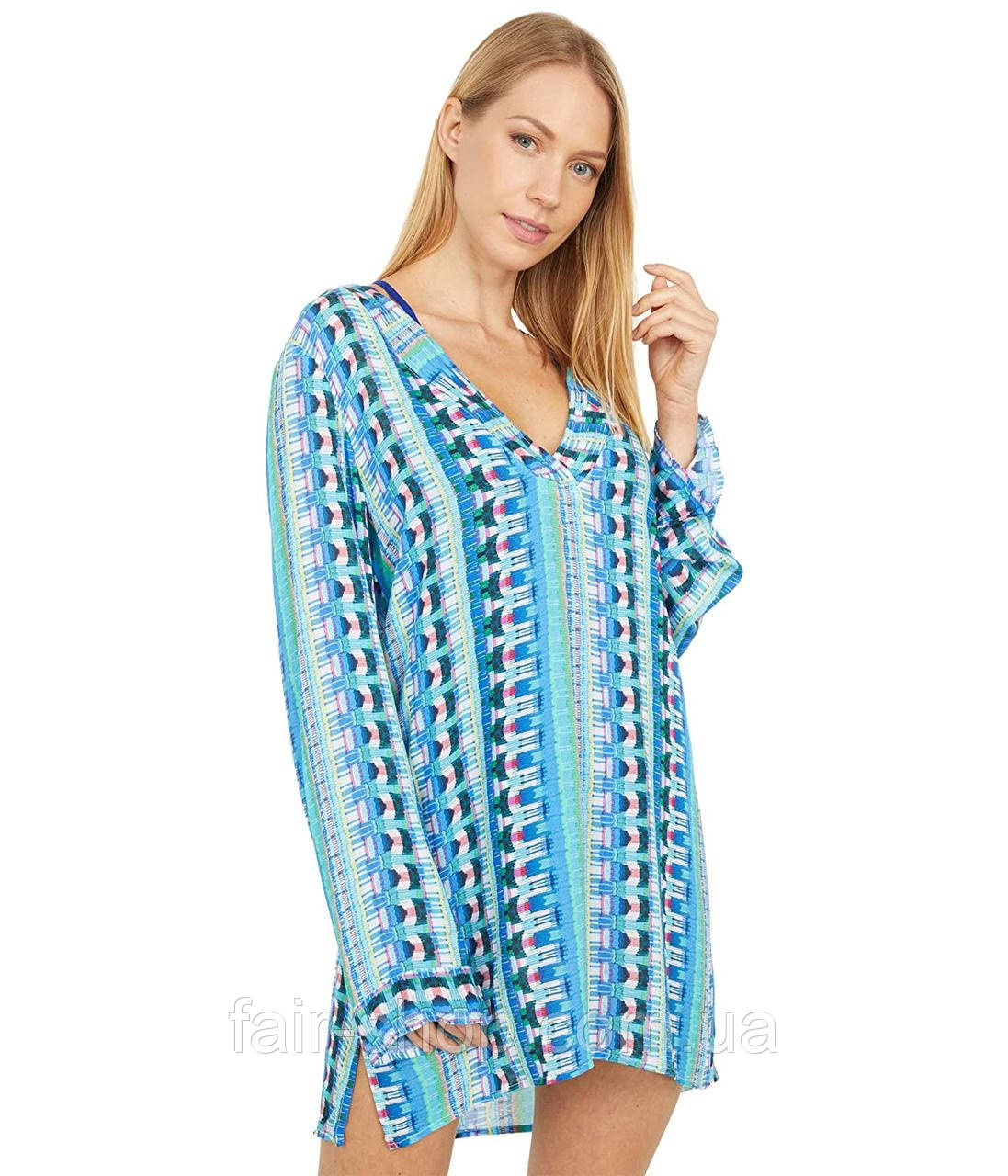 Туника La Blanca Global Jive VNeck Tunic CoverUp Dress Poolside Multi Оригинал — Купить
