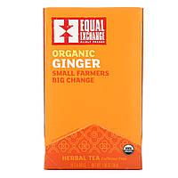 Имбирный чай Equal Exchange, Organic Ginger, Herbal Tea, Caffeine Free, 20 Tea Bags, 1.05 oz (30 g) - Оригинал