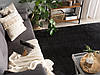 Килим Shaggy 200 x 200 см Чорний ЕВРЕН, фото 2