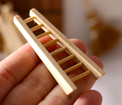 Мініатюра сходи маленькі 6.5*2.2 см Ясен, фото 1