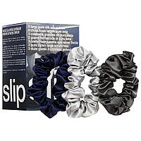 Аксесуар для волосся Slip Large Slipsilk Scrunchies Silver, Charcoal, Navy Standart, оригінал. Доставка від 14 днів