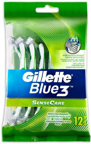 Станок Gillette Blue 3 Sensitive (12) одноразовий