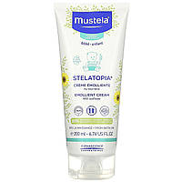 Детский лосьон Mustela, Stelatopia, Emollient Cream with Sunflower, Fragrance Free, 6.76 fl oz (200 ml) -