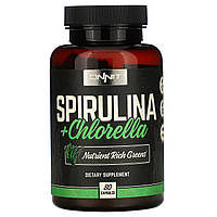 Спирулина Onnit, Spirulina + Chlorella, 80 Capsules - Оригинал
