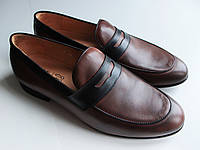 Удобные коричневые туфли лоферы Ikos 40, 41 и 44 размер