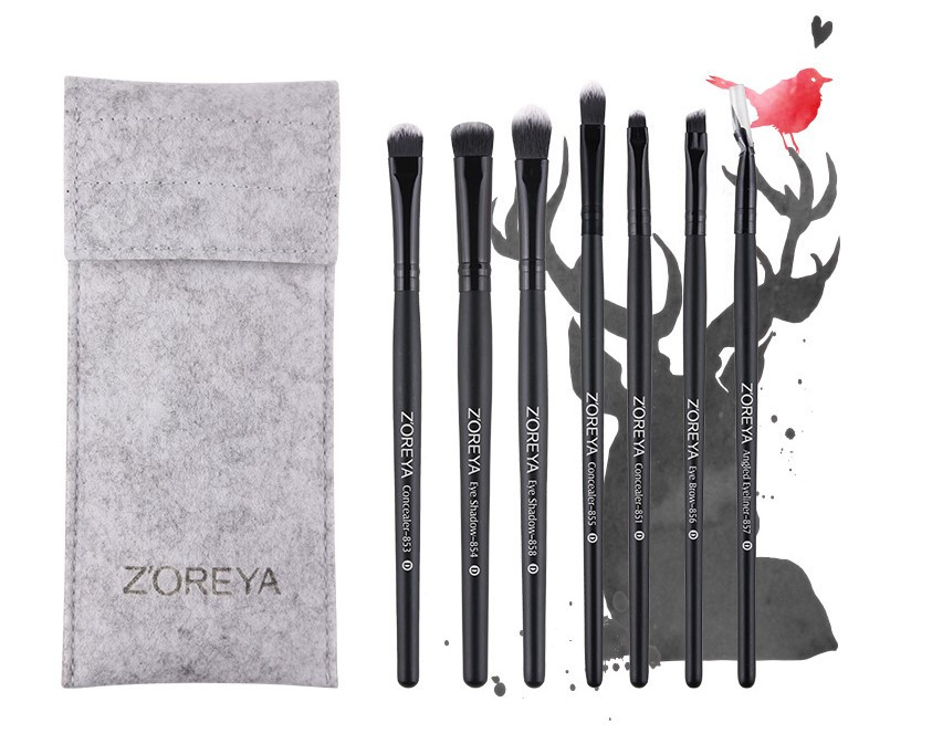 Набір пензлів для макіяжу очей Zoreya eye 7шт, фото 1