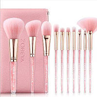 Набір пензлів для макіяжу Zoreya diamond 10 шт