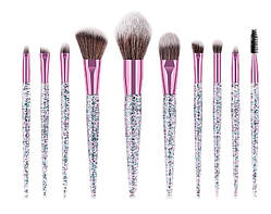 Набір кистей для макіяжу Overflow 10 шт