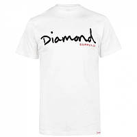 Футболка Diamond Supply Co. Original Script T-Shirt White - Оригинал