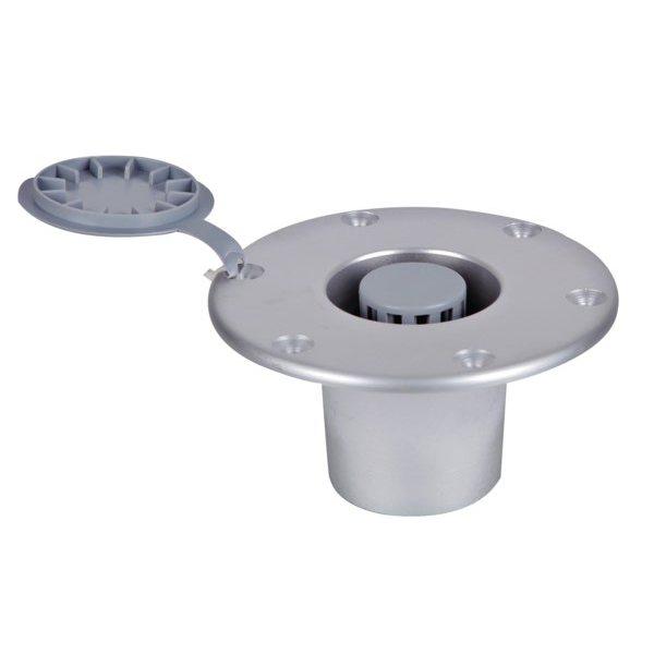 197291 Опорна пластина ніжки столу алюміній вбудована.O150mm-?9,5mm, фото 1