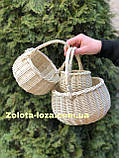 Набір кошиків «Болеро» з цілісної вибіленої лози, фото 4