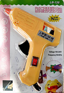 Клейовий пістолет для творчості LB-138, 20W, під стрижні 7 мм.