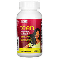 GNC, Milestones, мультивитамины для подростков, для девочек 12-17 лет, 120 капсул - Оригинал