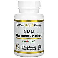 California Gold Nutrition, NMN, комплекс с флавоноидами, 60 растительных капсул - Оригинал
