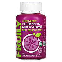 Fruily, Органический детский мультивитаминный комплекс с 17 витаминами и минералами, фруктовый сбор, 60