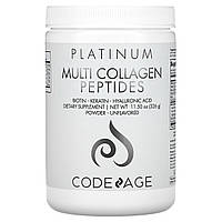 CodeAge, Platinum, порошок из нескольких пептидов коллагена, без добавок, 326 г (11,50 унции) - Оригинал