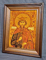 Оформлення в строгий кіот ікони з бурштину, фото 5