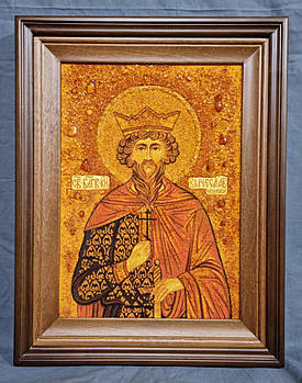 Оформлення в строгий кіот ікони з бурштину