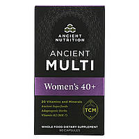Dr. Axe / Ancient Nutrition, Ancient Multi, для женщин от 40 лет, 90 капсул - Оригинал
