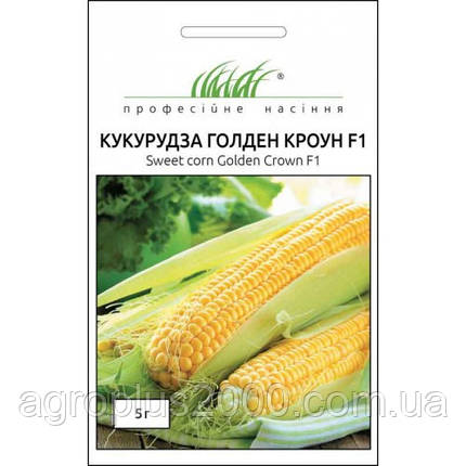 Насіння Кукурудза цукрова Голден Кроун F1, 5 грамів Dorsing Seeds, фото 1