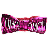 Double Dare, OMG! Двусторонняя мега-повязка для волос, ярко-розовый плюш и ярко-розовая платина, 1 шт. -