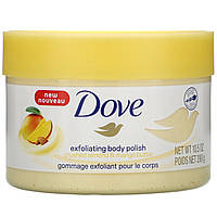 Dove, отшелушивающий скраб для тела, измельченный миндаль и масло манго, 298 г (10,5 унции) - Оригинал