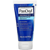 PanOxyl, Крем для умывания от угрей, ежедневный контроль с 4% перекисью бензоила, 6 унций (170 г) - Оригинал
