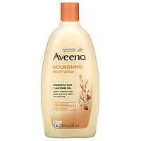 Aveeno, Питательный гель для душа, пребиотический овес + миндальное масло, 18 жидких унций (532 мл) - Оригинал