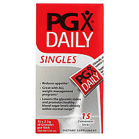 Natural Factors, PGX Daily, одиночные, 15 стиков, 2,5 г в 1 стике - Оригинал