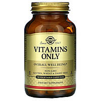 Solgar, Vitamins Only, витамины, 90 вегетарианских капсул - Оригинал